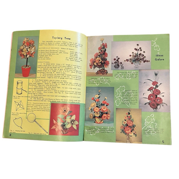 Glass Like Flowers The Shape and Dip Way Bloomin‎ Pots Crafting Lot 2 Books VTG. - Picture 5 of 5